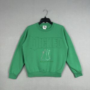 Wicked Sweatshirt Womens Small Green Crew Musical Broadway Make Your Own Magic